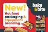 Vibrant new Bake & Bite hot food to go packaging