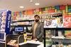 Raheem behind the counter at Ali's