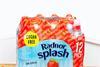 A red 12 pack of Radnor Splash flavoured water