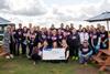 One Stop Sky dive, Young Lives vs Cancer-Cheque