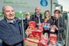 From left: Lincolnshire Co-op’s President Stuart Parker and Chief Retail Officer Mark Finn with Jess Powell and Louise Hart from Framework.