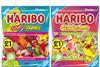 Packs of vegetarian Haribo Starbeams and Sour Sparks jelly sweets