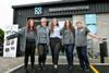 L-R Kady Sandey, Lisa England, Manager Caitlyn Berry, Abbie Reynolds and Lynette Berry.