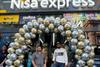 Sam and Abdul outside Nisa Express