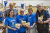 Gary Maclean with Galloway Cheddar, FareShare and JustBee representatives