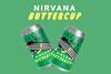 4. NIRVANA BREWERY-BUTTERCUP-TWO CANS-GREEN BACKGROUND WITH TEXT