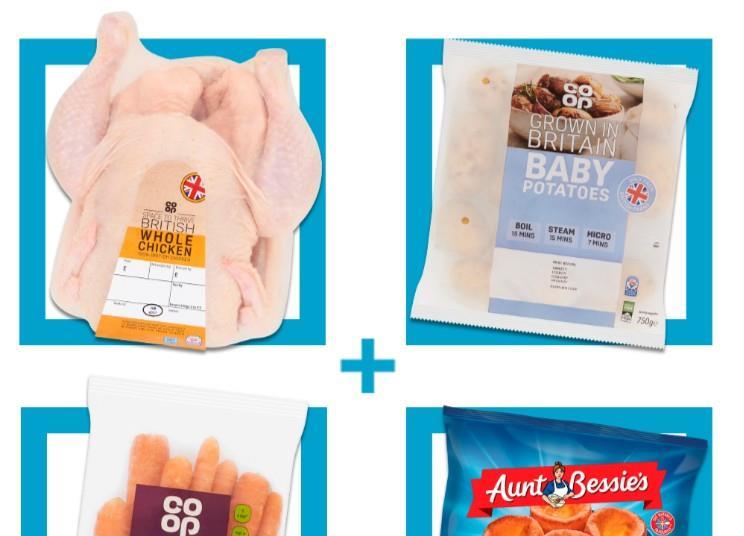 Co-op's online shoppers can benefit from a deal which offers a roast for  four at £1.25 a head