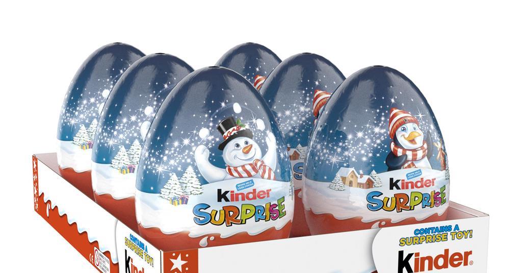 Kinder surprise best sale christmas egg 100g