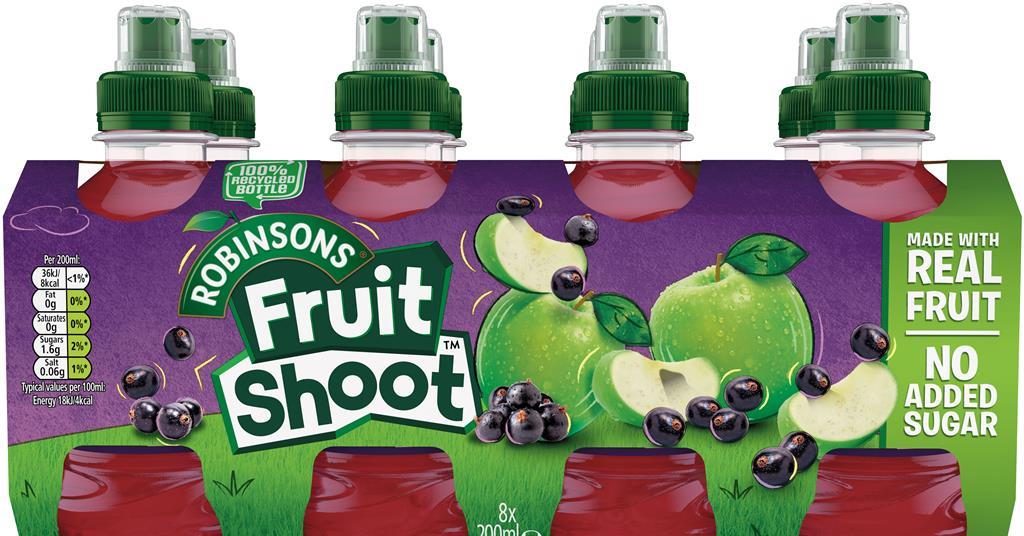 Fruit Shoot reformulates and adopts 100 rPET clear bottles Product