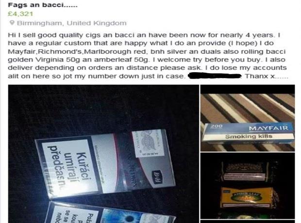 HMRC Clamps Down On Illicit Tobacco Sellers On Facebook | News ...