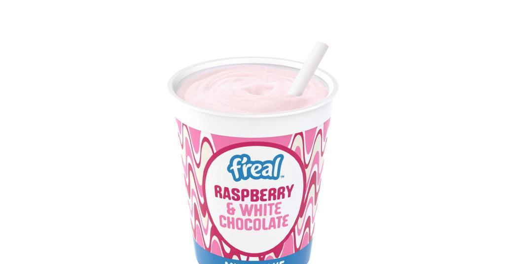 F'real launches raspberry and white chocolate milkshake flavour ...