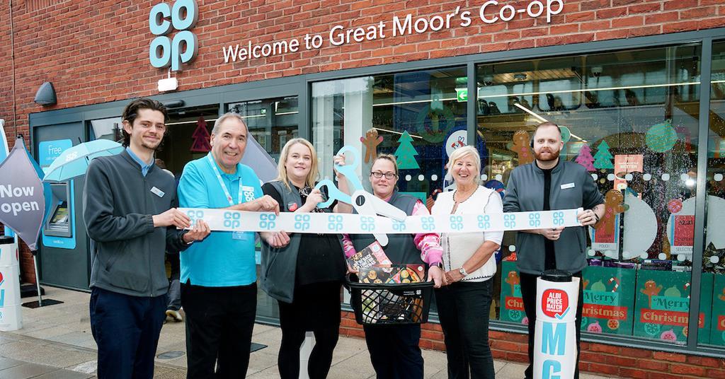 Great Moor, Stockport’s Co-op has just relaunched following nine months