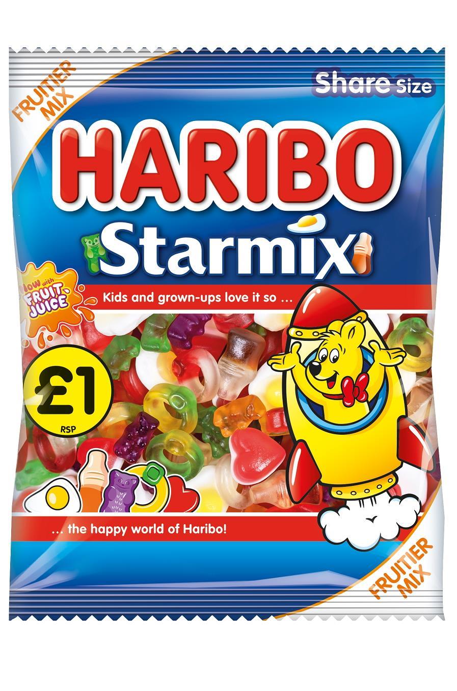 Haribo adds fruit juice and new flavours to Starmix Product News