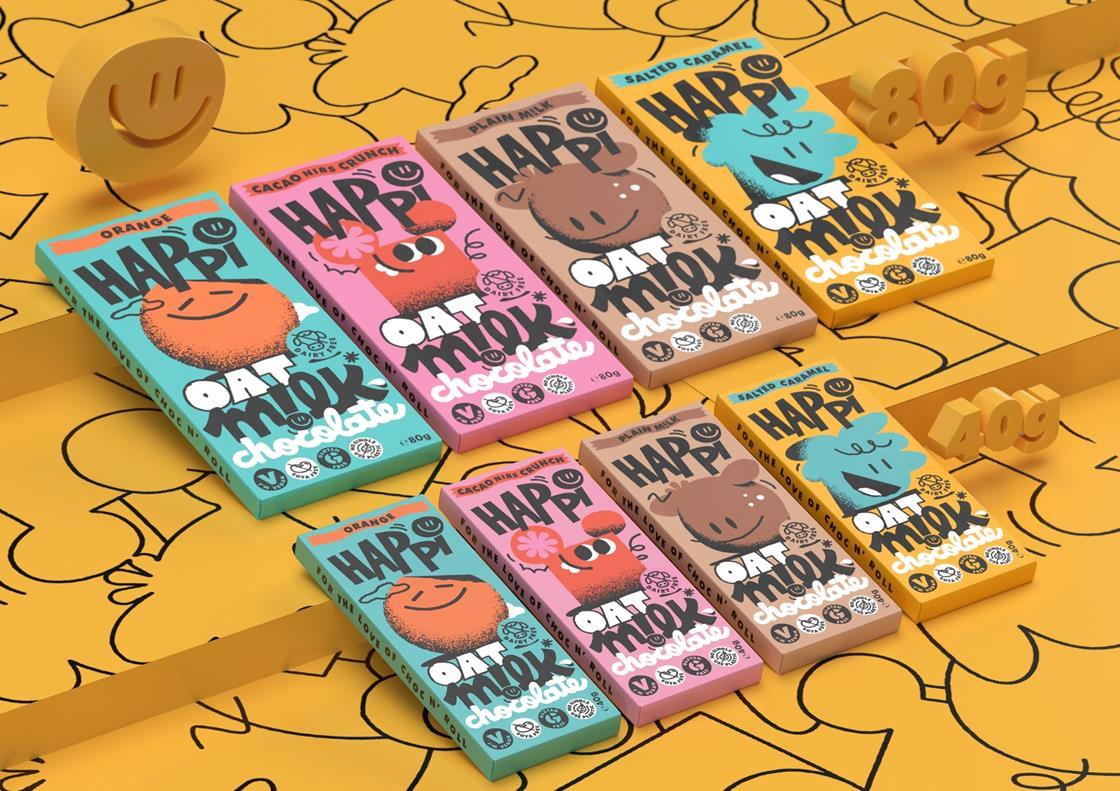 Happi launches oat milk chocolate range | Product News | Convenience Store