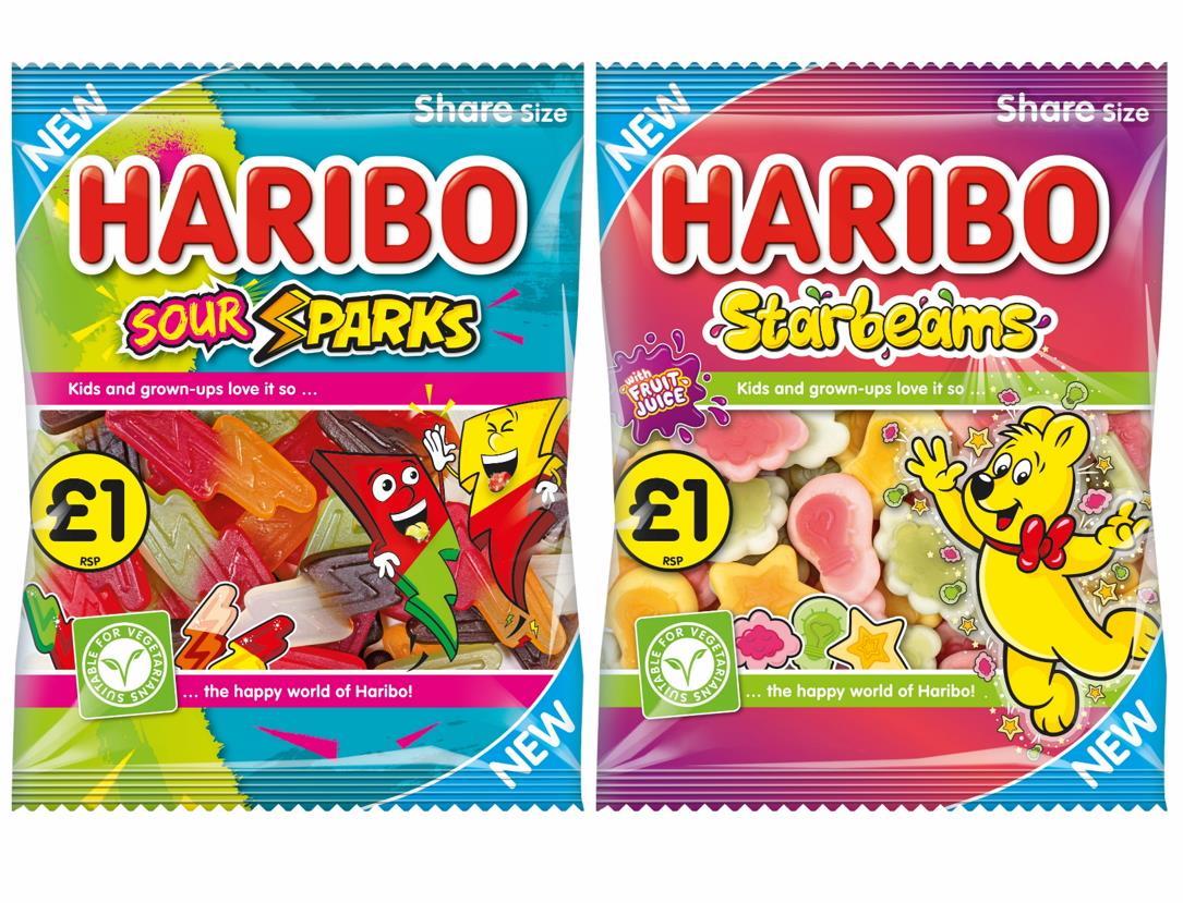 Haribo launches two vegetarian jelly sweet packs Product News
