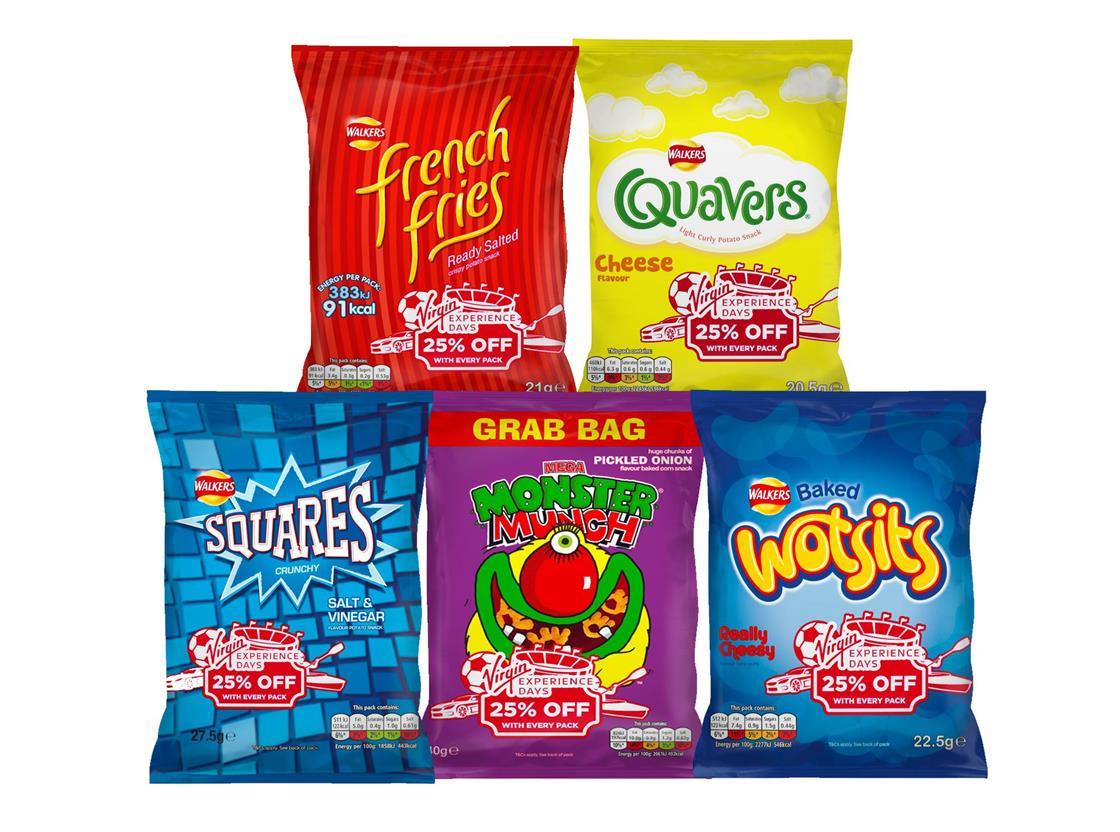 Walkers gives money off Virgin experiences Product News Convenience