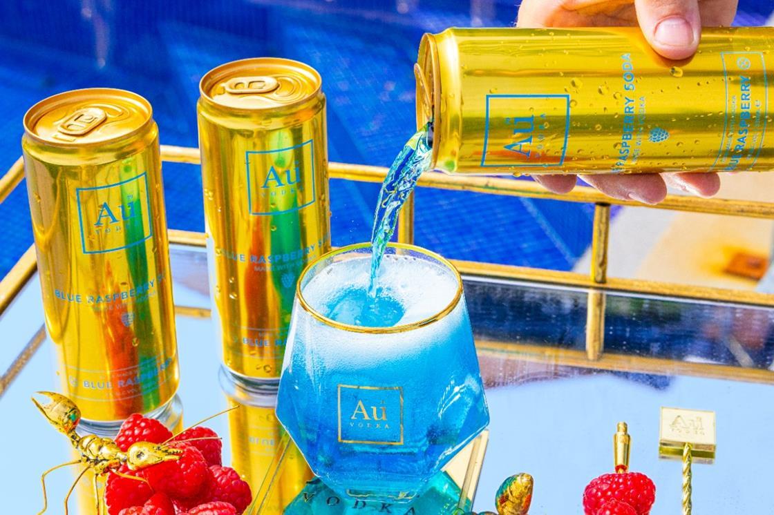 Au Vodka launches blue raspberry ready to drink cans Product News