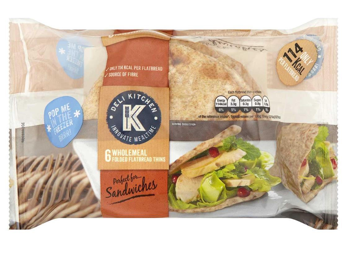 Wholemeal Flatbread Thins added to bakery aisle Product News