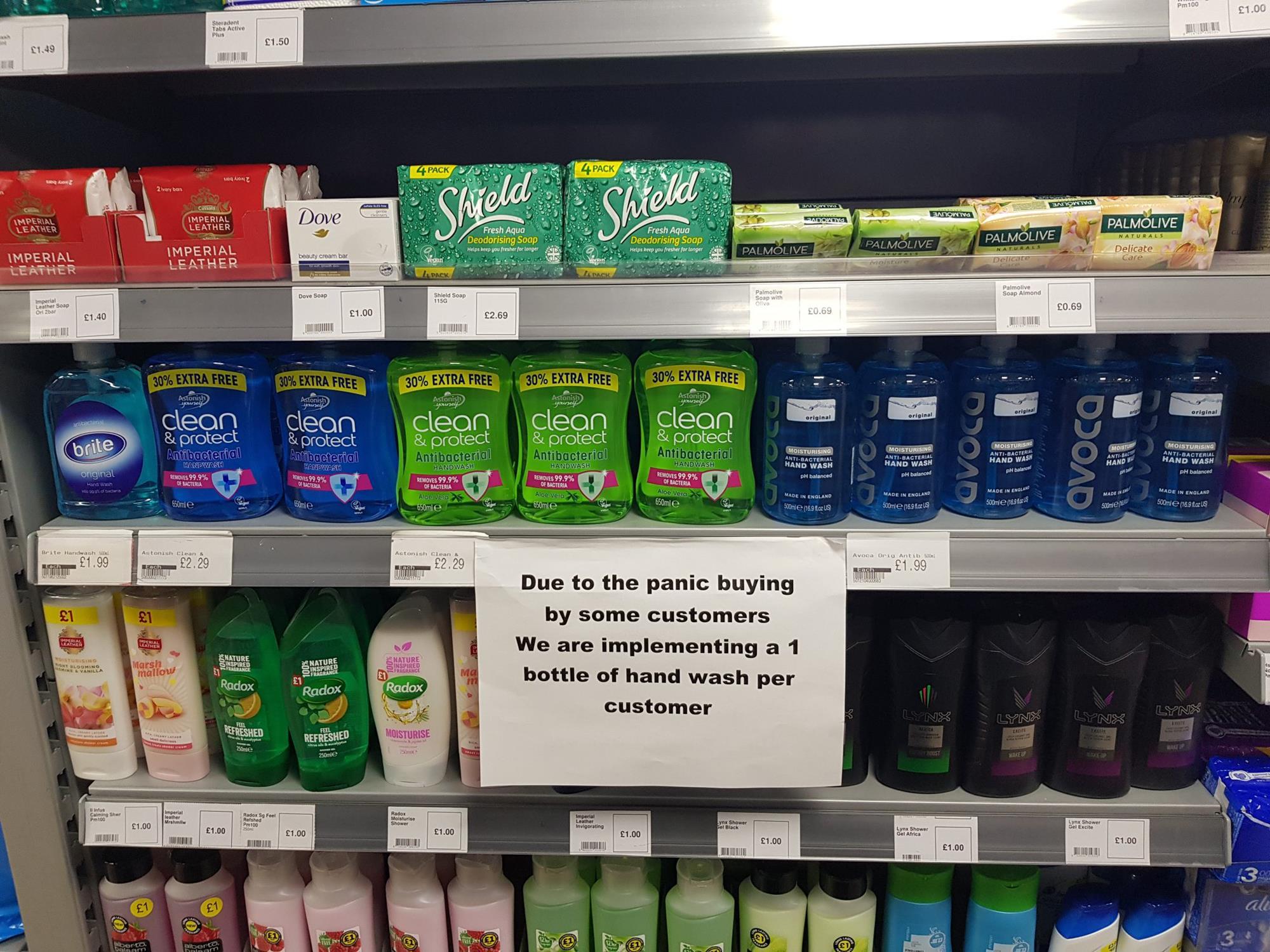Coronavirus Retailers Enforce Purchasing Limits And Urge
