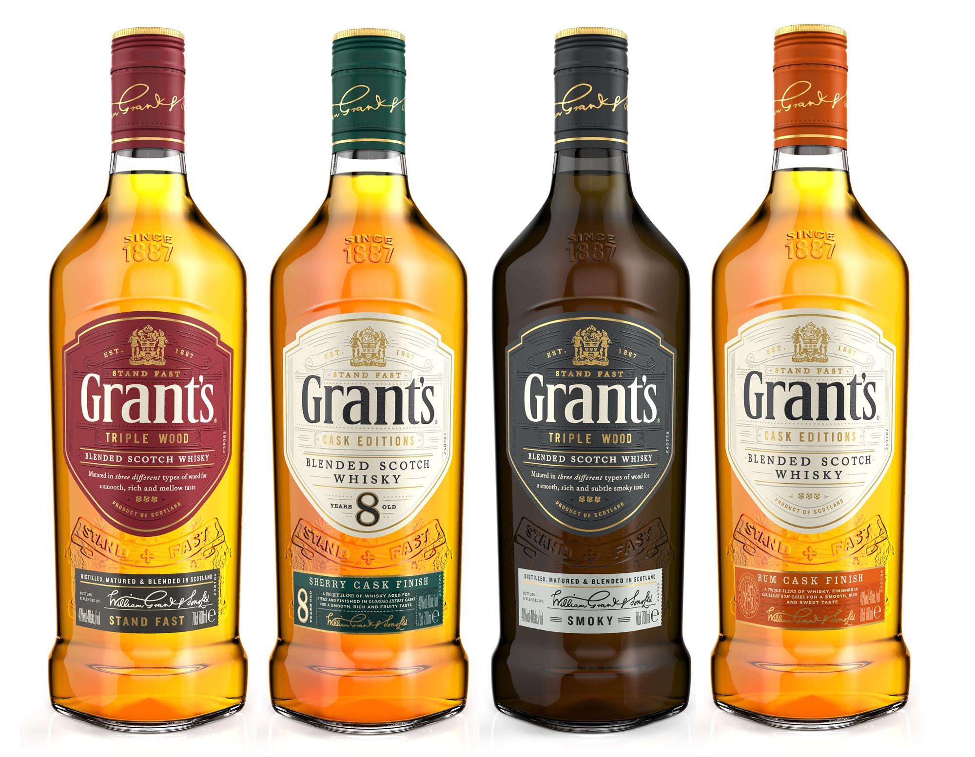 Grant's whisky gets new name and consolidated range Product News