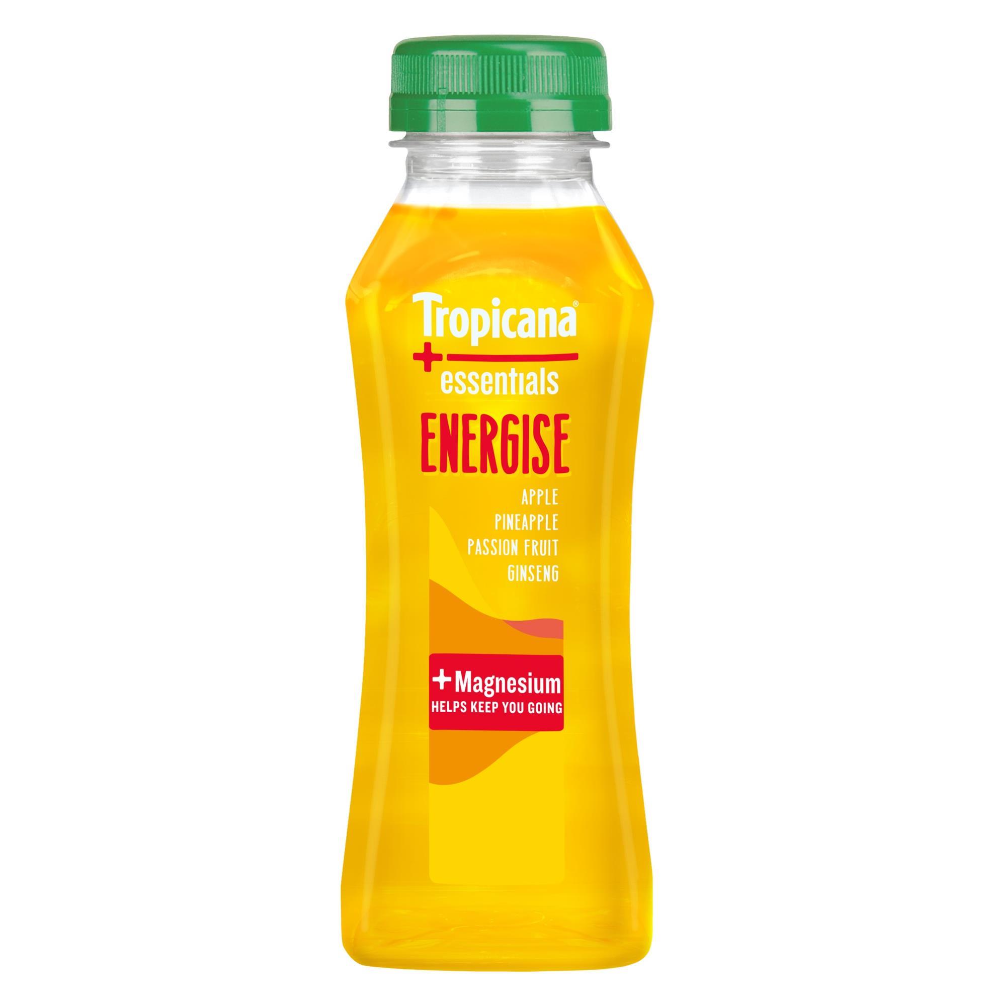 Tropicana Energise juice has benefit of fighting tiredness Product