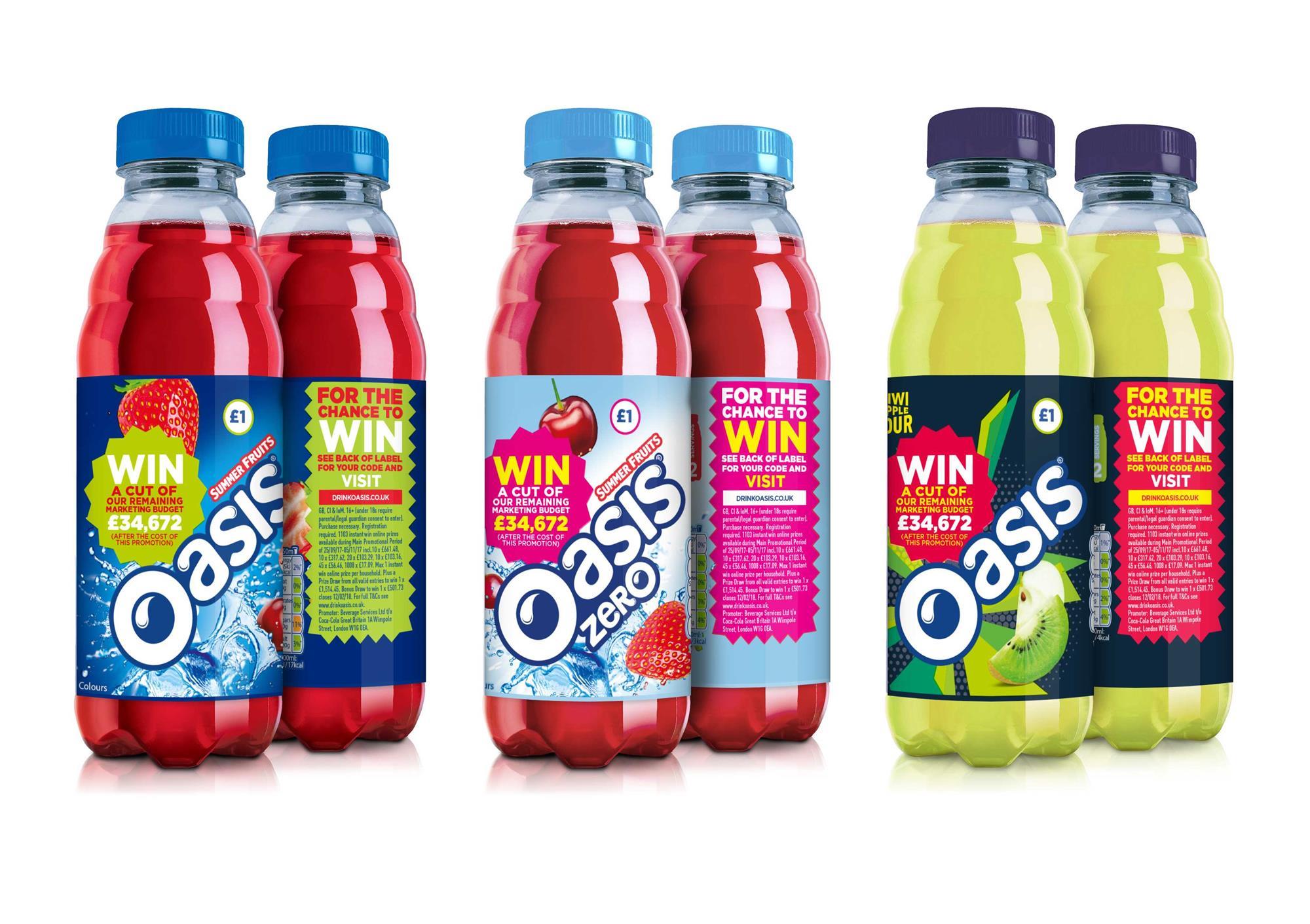 Oasis gives away 2017 marketing budget Product News Convenience Store