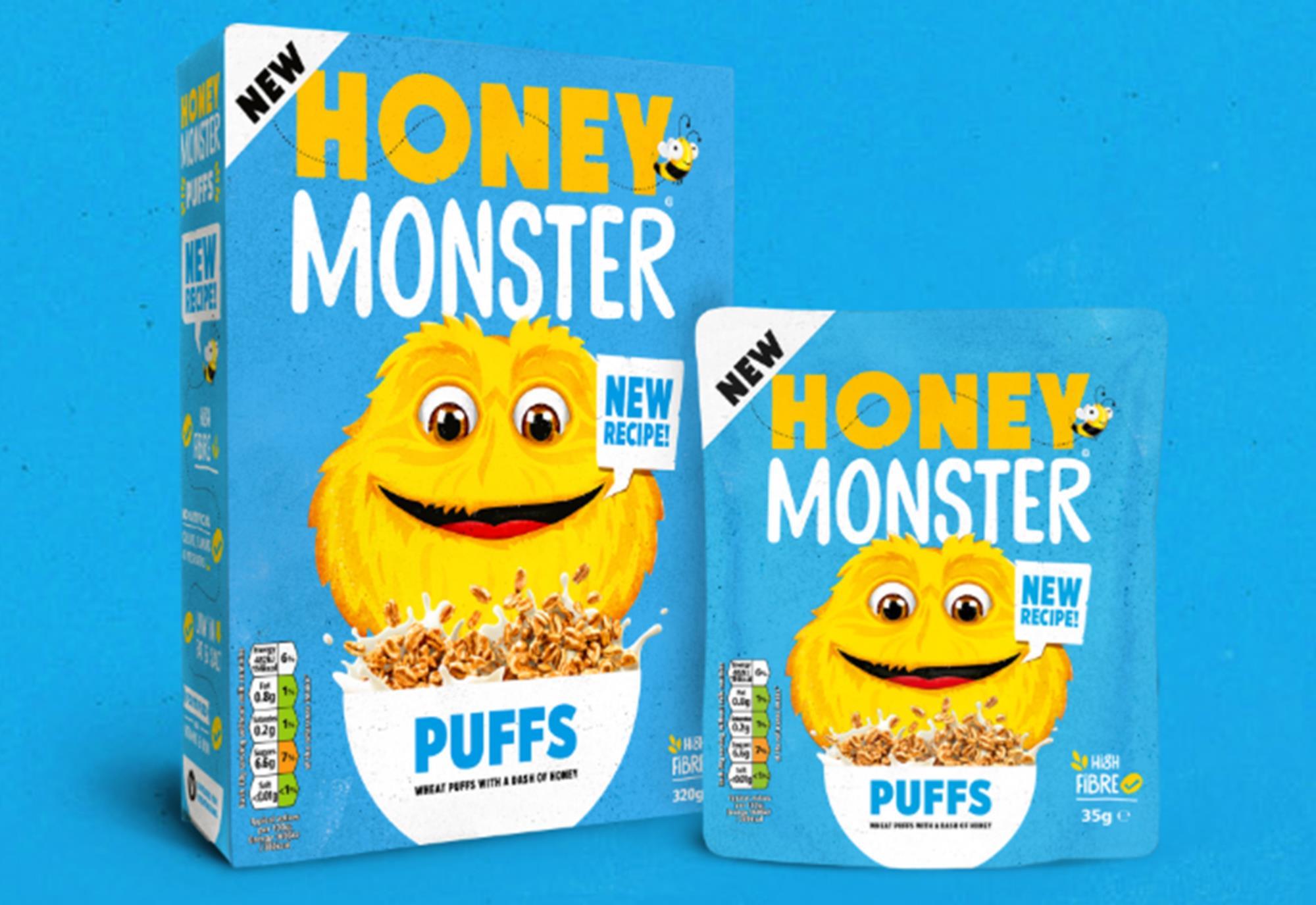 Honey Monster Puffs relaunched with new advert Product News