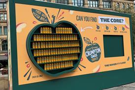 Crumpton Oaks eye catching, interactive billboard invited Brits to grab a can from the wall to win a range of prizes