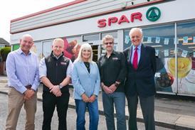 SPAR Oswaldtwistle - Peter Dodding, Phil Bridge, Sue Masters, Nigel Masters, Ian Hall