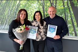 From L to R Lynne Hedger, Karen Scott, Kevin Lowe