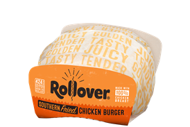 rollover chicken burger