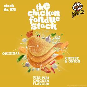Pringles Chicken Fondue Stack