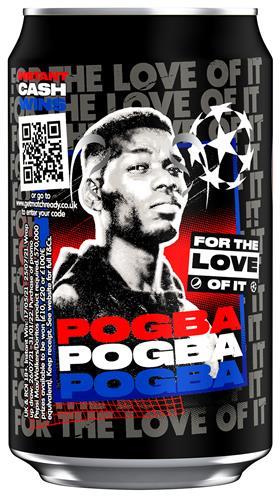 Pepsi MAX 330ml can featuring footballer Paul Pogba