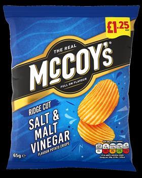 702766_McCoy's Salt & Malt Vinegar Sharing Crisps 65g 125GBP PMP _720277_S Resized