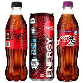 Coca-Cola packs carrying Euros football promotions