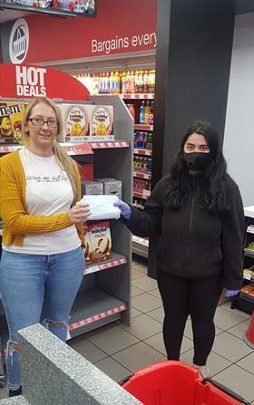 Family Shopper Broadoak mask donation to Willow Wood Hospice