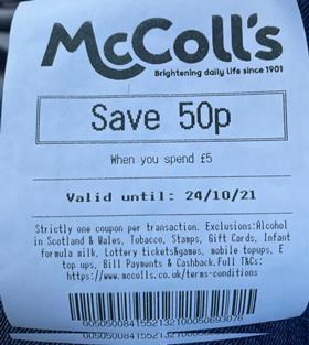 McColls Spend