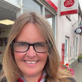 Sarah Ellis, Branch Manager at Copperhouse Post Office in Hayle, Cornwall