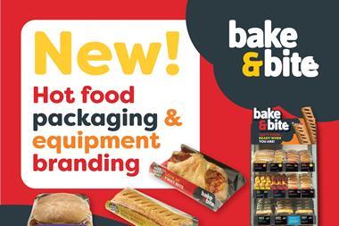 Vibrant new Bake & Bite hot food to go packaging