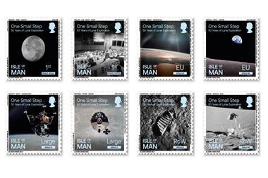 Isle Of Man Moon Landing Anniversary Stamps