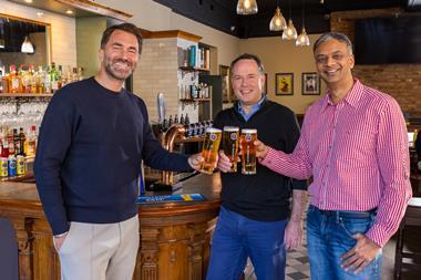 Eddie Hearn, Boudewijn Haarsma (Managing Director, HEINEKEN UK) + Rajeev Sathyesh