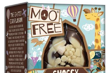 Moo Free's Eggsplosion Easter Egg made with free from chocolate