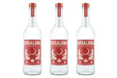 ROSALUNA MEZCAL-THREE BOTTLES-WHITE BACKGROUND
