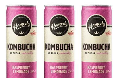 Kombucha Raspberry Lemonade