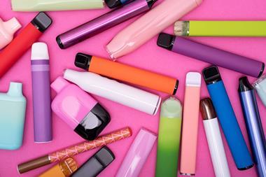 GettyImages_Disposable vapes on pink background_Credit Roman Mykhalchuk