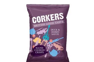 Corkers Duck and Hoisin crisps