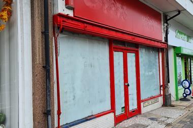 Closed shop front