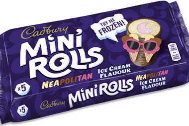 Cadbury Mini Rolls-ice cream flavours - Neopolitan  T14