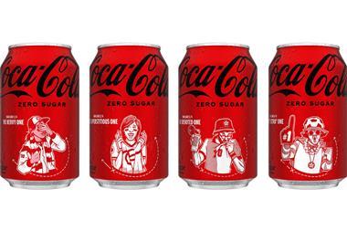 Coca-Cola Zero Sugar Limited Edition Euros Cans