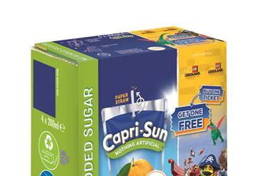 Capri-Sun take home pack with Legoland tickets on-pack promotion